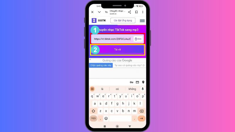 Chuyển đổi link thành âm thanh